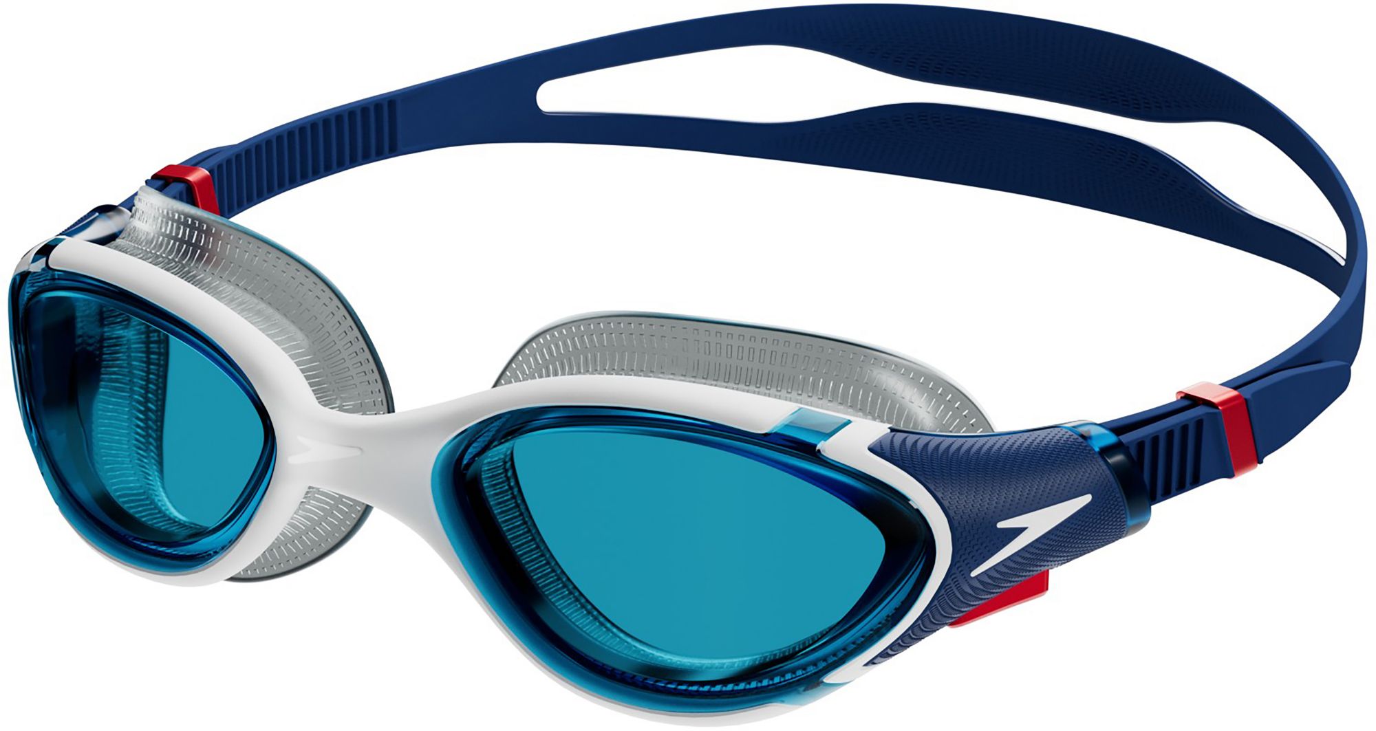 Speedo Adult Biofuse 2.0 Goggles Equipment Speedo Ammonite Blue/White/Red/Blue