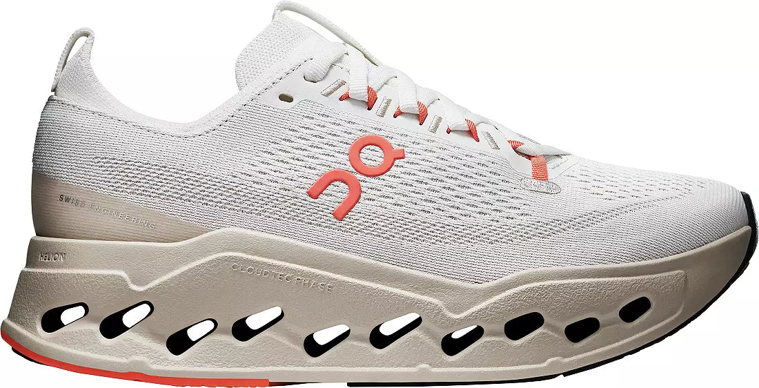 ON Women's Cloudsurfer Max Footwear ON Ivory/Salmon 6