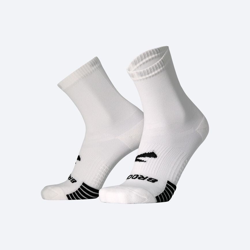 Brooks Ghost Lite Crew 2 Pack Socks Apparel Brooks White Small 