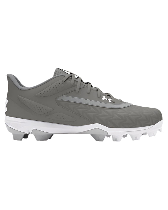 Under Armour Men's Leadoff Low RM 3.0 Baseball Cleats Footwear Under Armour Baseball Grey/White-102 6.5