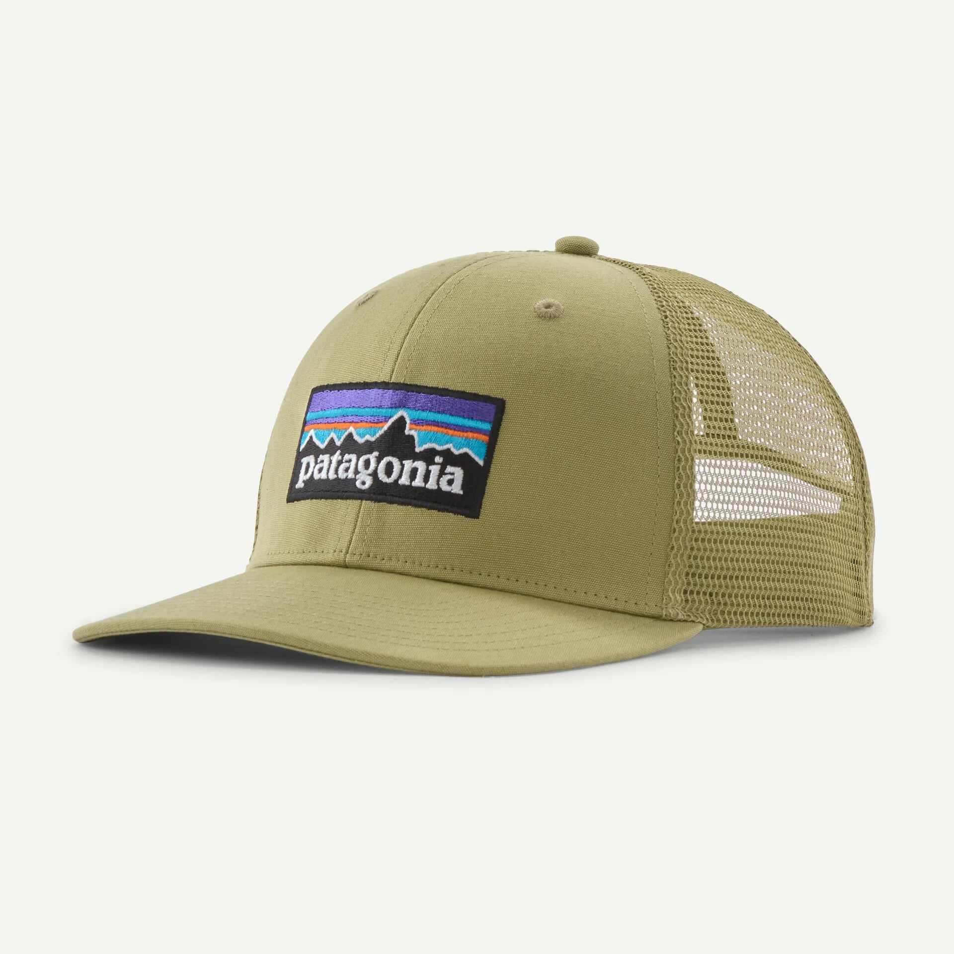 Patagonia P-6 Logo Trucker Hat Accessories Patagonia Gumtree Green