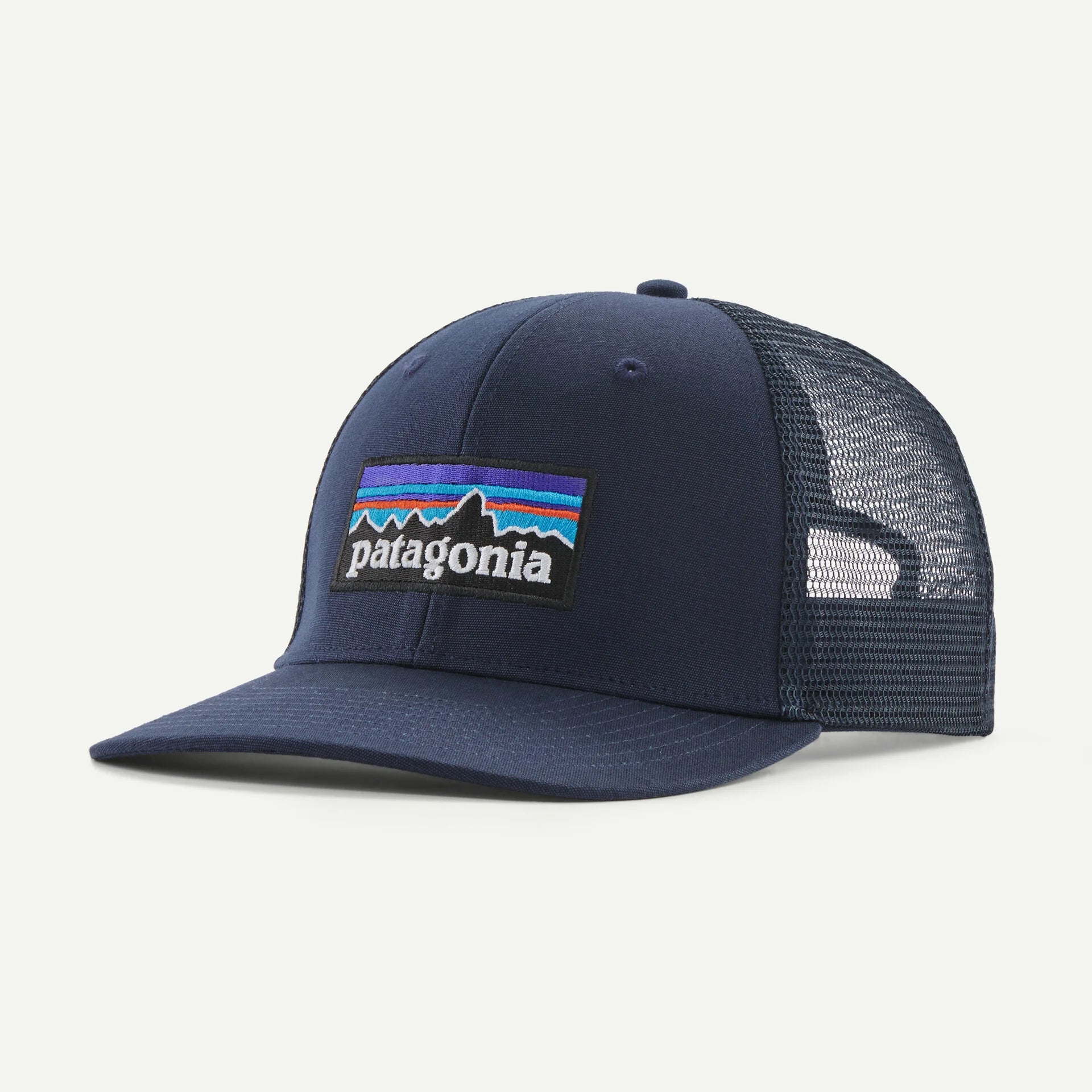 Patagonia P-6 Logo Trucker Hat Accessories Patagonia New Navy