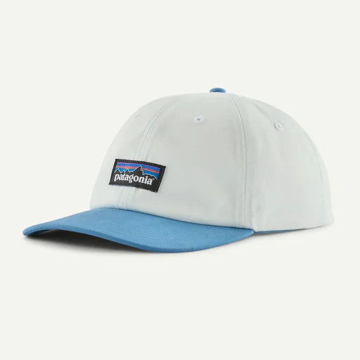 Patagonia P-6 Label Trad Cap Accessories Patagonia Birch White w/Shore Blue-BISB
