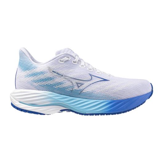 Mizuno Women's Wave Rider 28 Footwear Mizuno White-Mugen-Blue-00Un 6 Medium-B