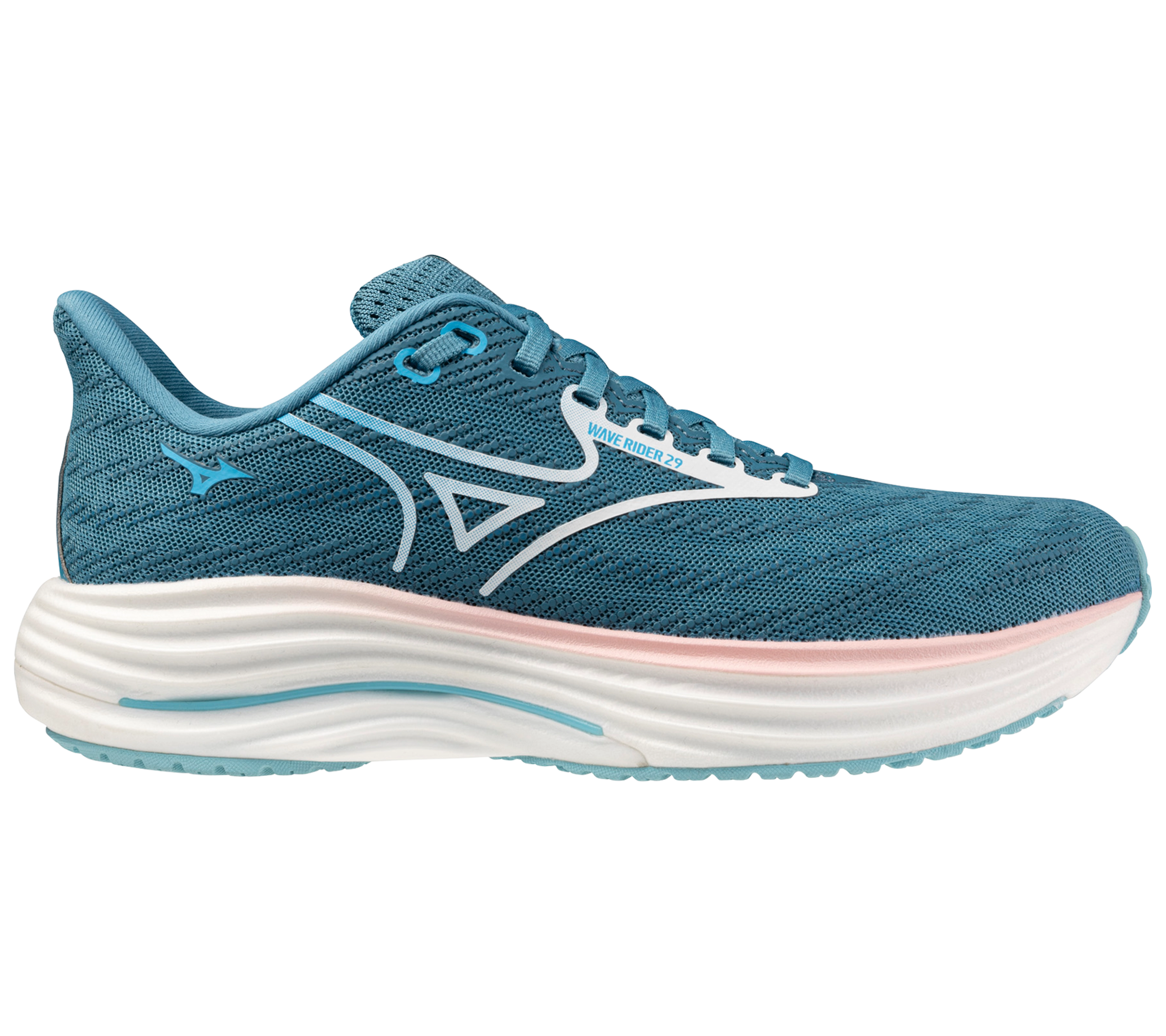 Mizuno Women's Wave Rider 29 Footwear Mizuno Larkspur/White-5V00 6 Medium-B