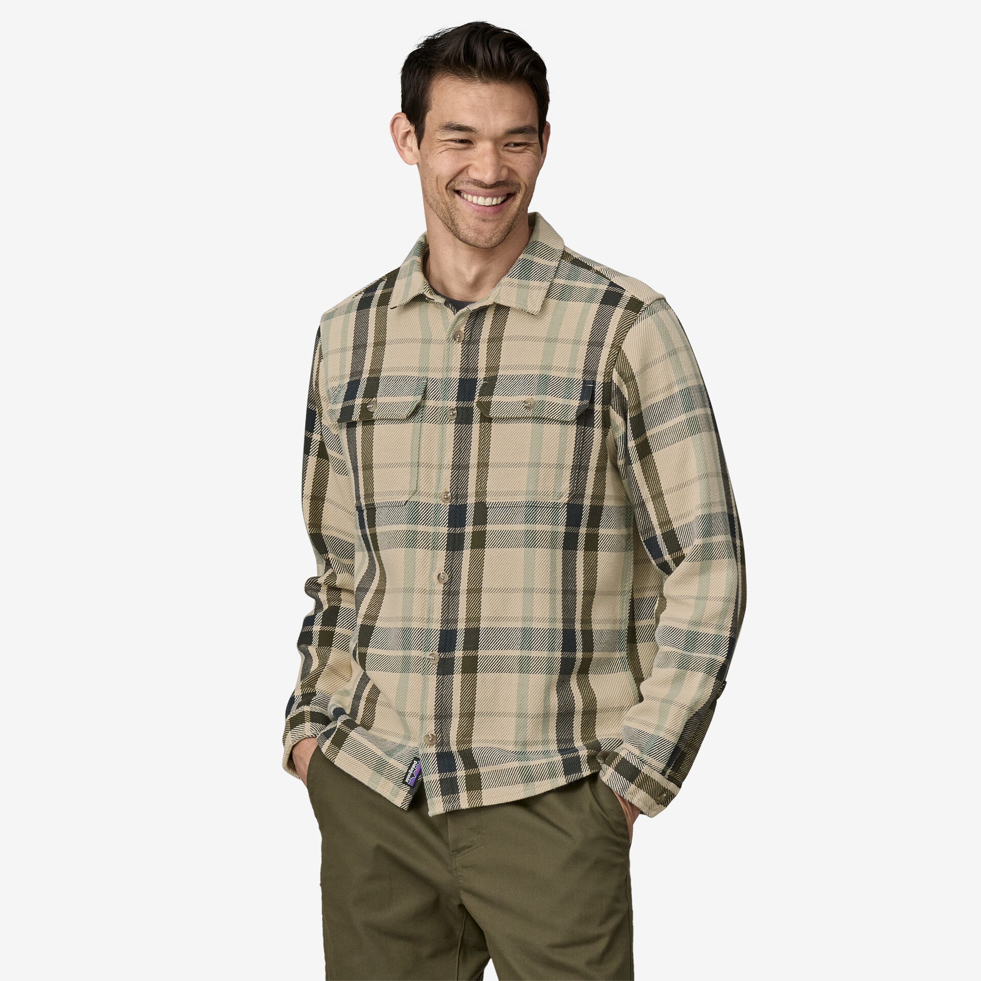 Patagonia Men's Fjord Loft Shirt Apparel Patagonia Mist: Natural-MTNL Small 