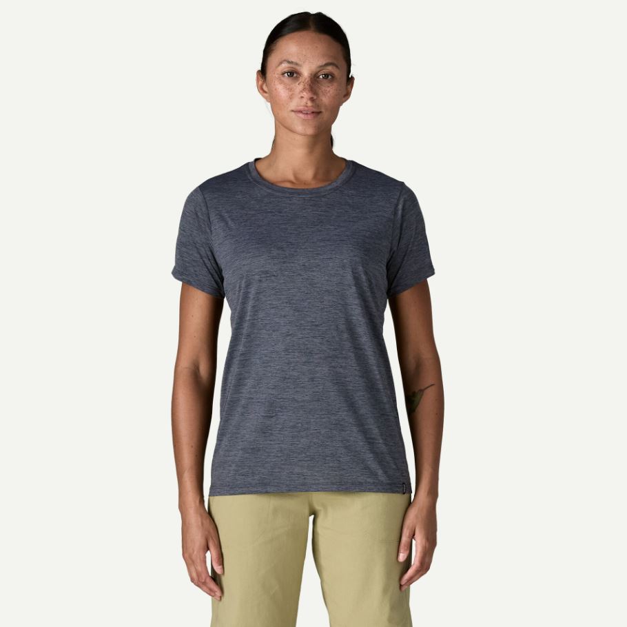 Patagonia Women's Capilene Cool Daily Shirt Apparel Patagonia Smolder Blue/Light Smolder Blue X-Dye-SBLX XSmall