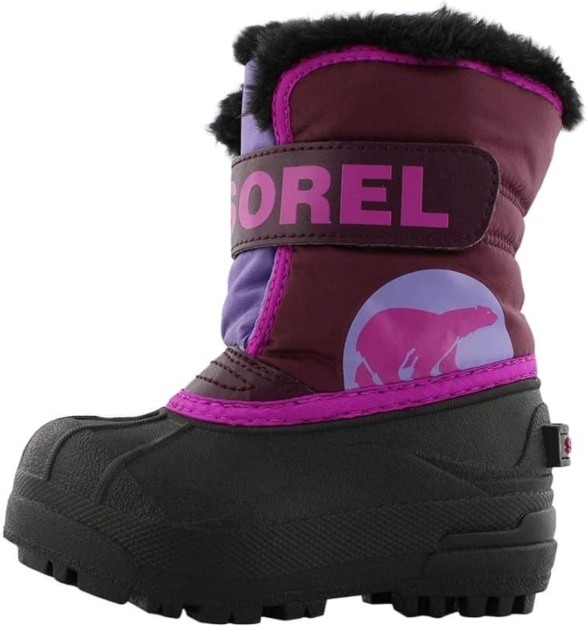 Sorel Childrens Snow Commander Footwear Sorel Purple Dahlia/Paisley Purple 9