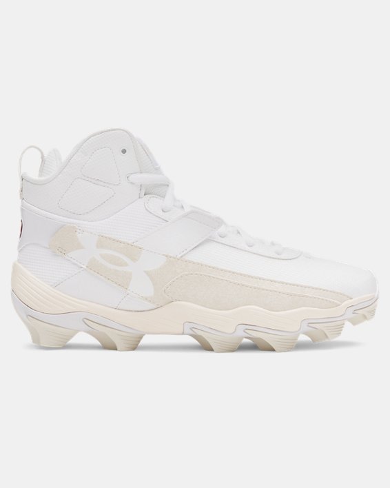 Under Armour Harper 10 RM Baseball Cleats Footwear Under Armour White/Stone-100 6.5