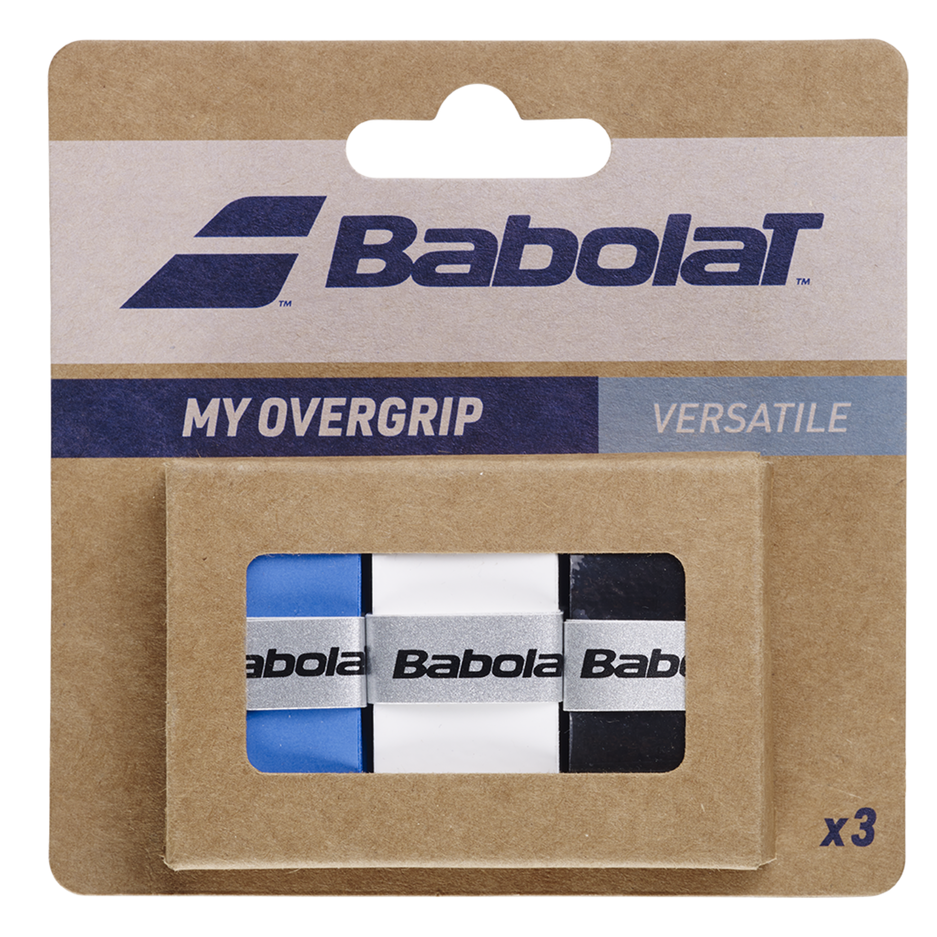 Babolat My Overgrip 3 Pack Accessories Babolat Blue/White/Black