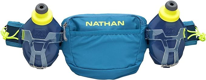 Nathan TrailMix Plus 3.0 Hydration Belt Accessories United Sports Brands Deep Blue/Safety Yellow  
