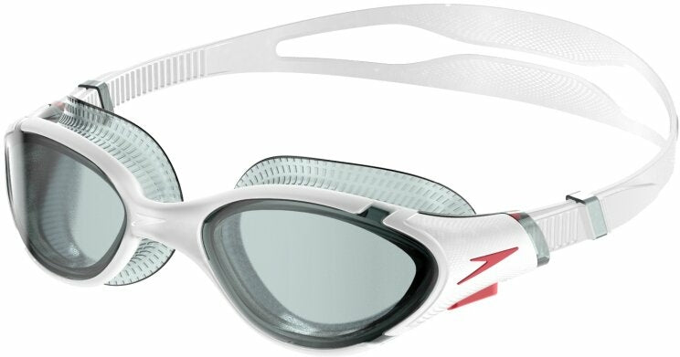 Speedo Adult Biofuse 2.0 Goggles Equipment Speedo White/Red/Light Smoke