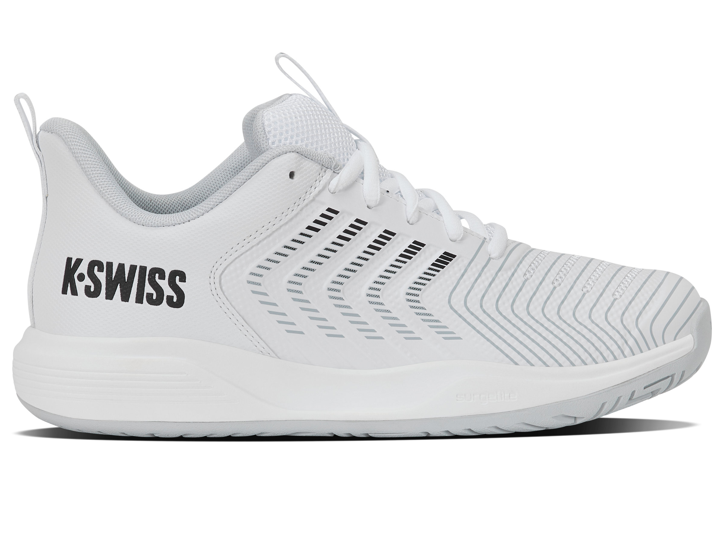 K-Swiss Kids' Ultrashot Light Footwear K-Swiss White/Glacier Gray/Black-115 1