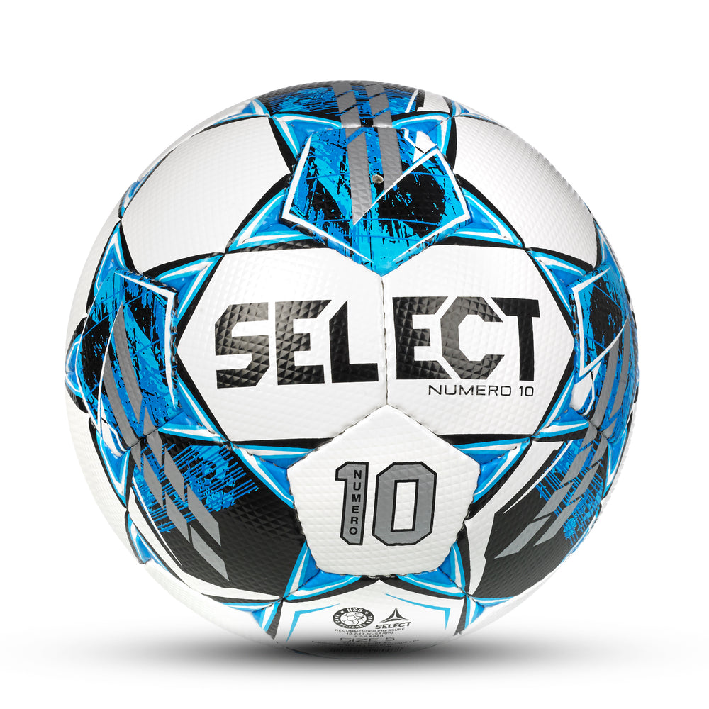 Select Numero 10 v22 Soccer Ball Equipment SELECT SPORT AMERICA White/Blue 4 