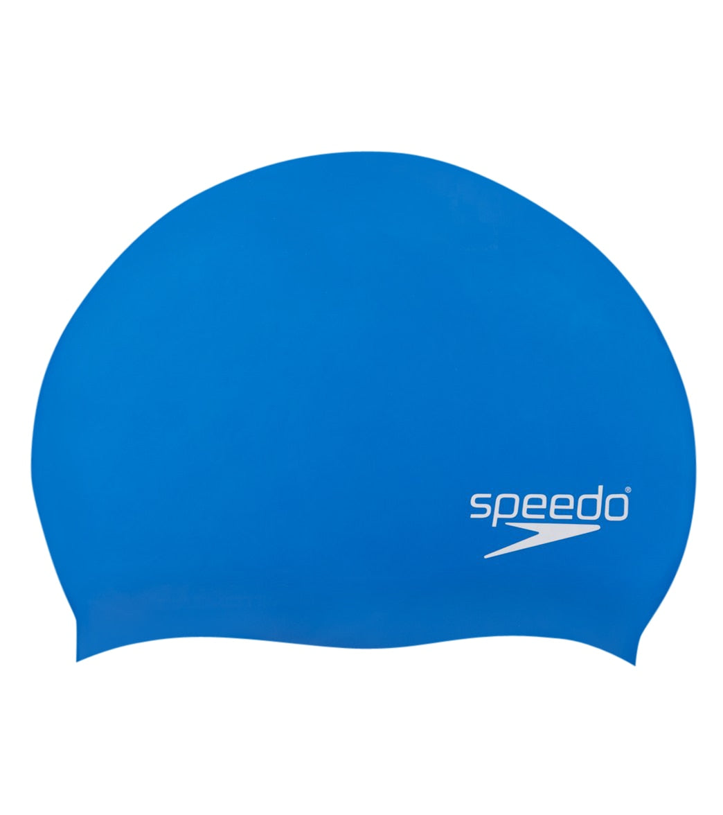 Speedo Silicone Long Hair Cap Accessories Speedo Blue