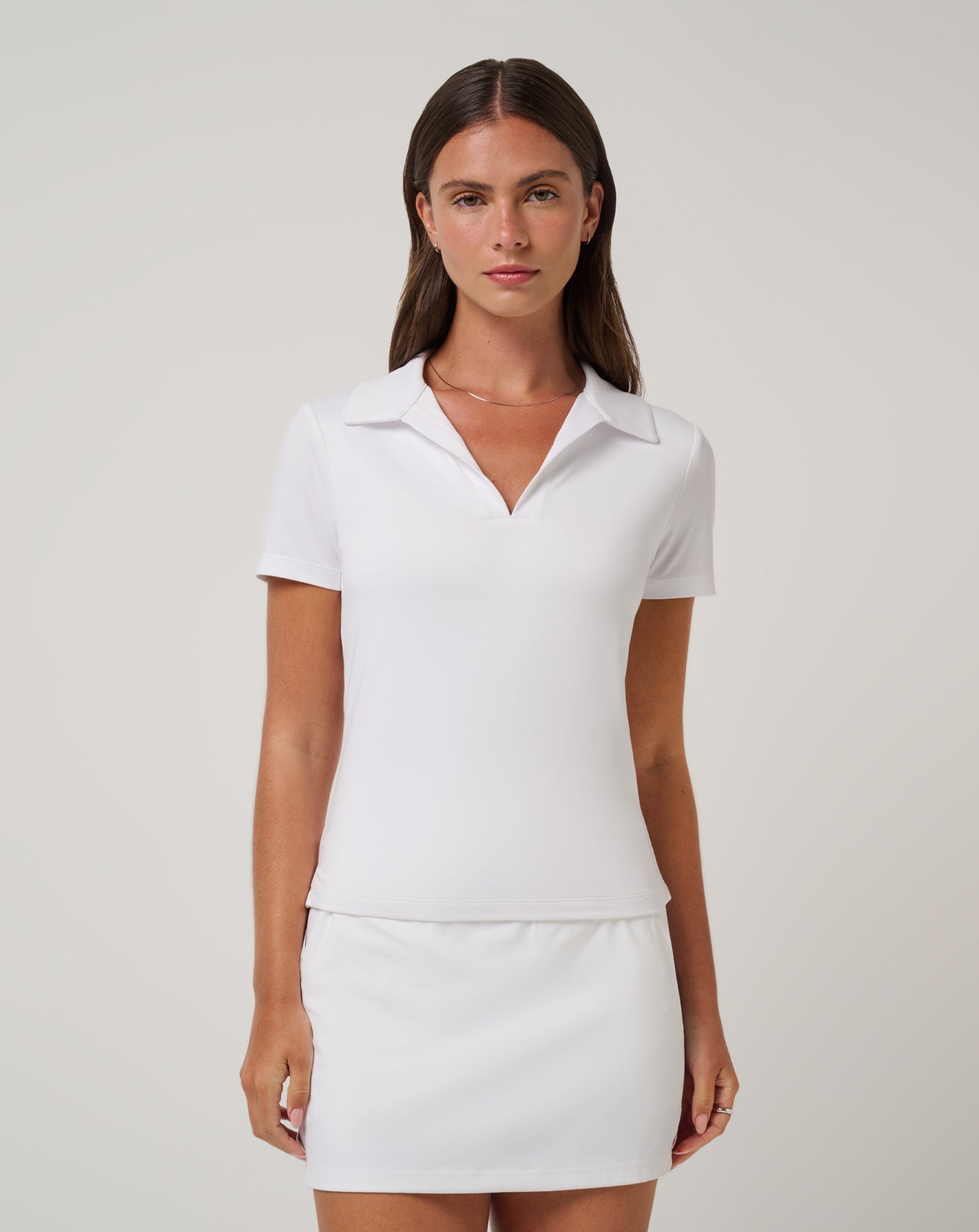 TravisMathew Women's Skyloft Light Polo Apparel TravisMathew White XSmall