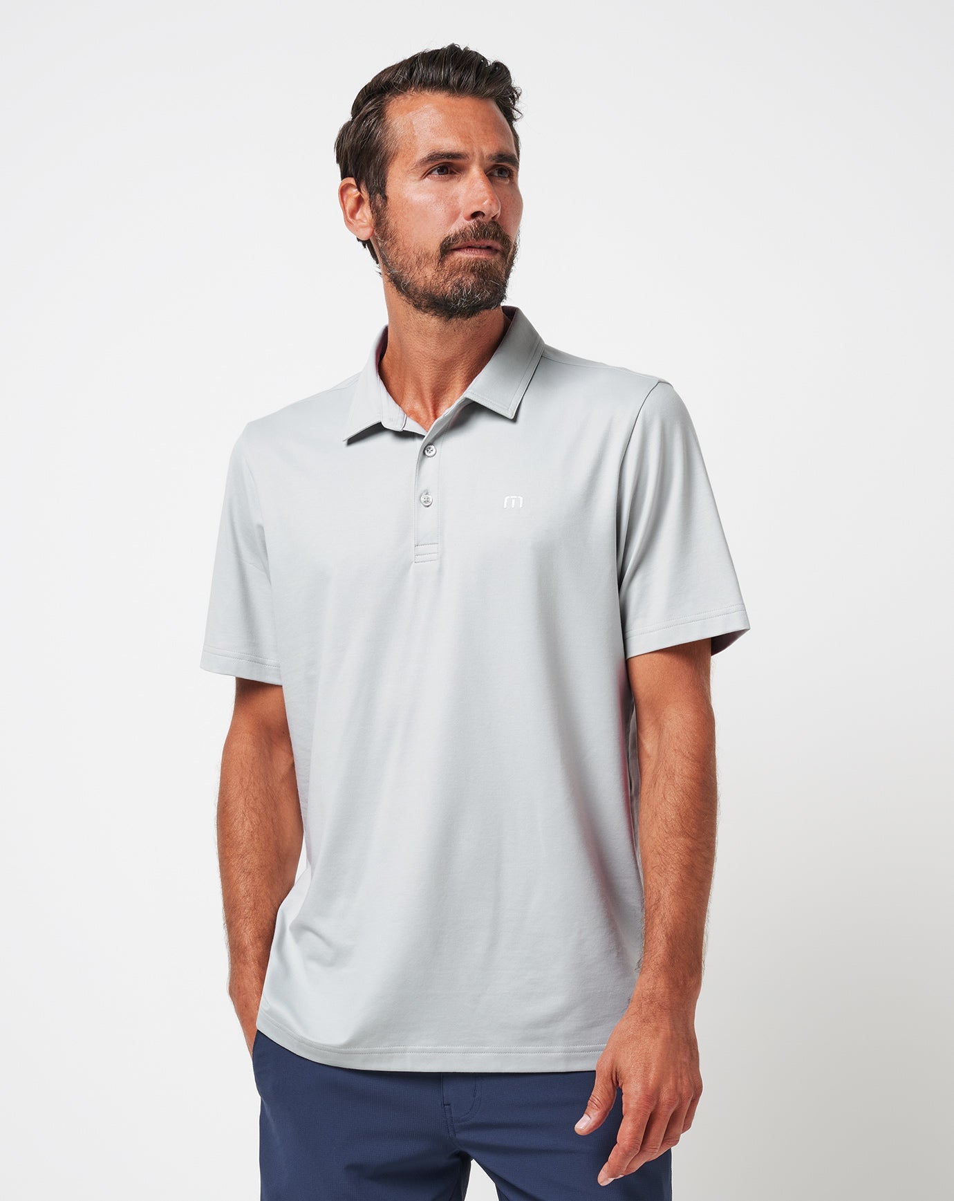 TravisMathew Men's Featherweight Performance Polo Apparel TravisMathew Micro Chip Small