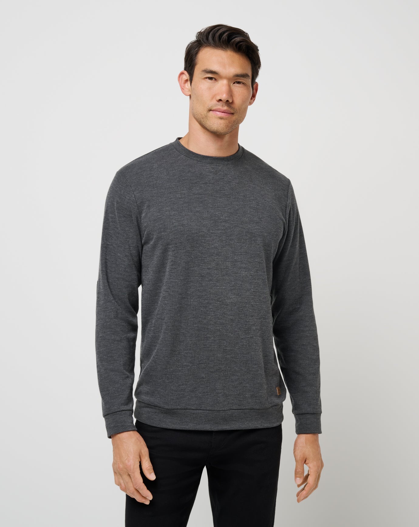 TravisMathew Men's Cloud Sweater Apparel TravisMathew Heather Black Small
