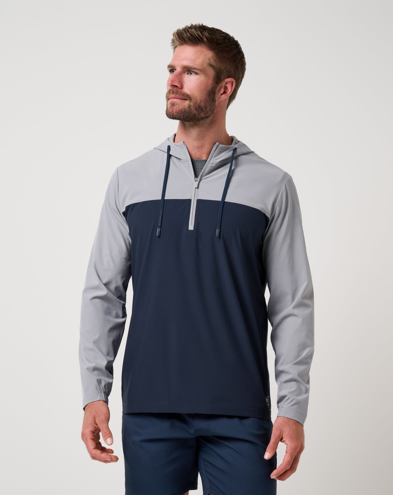 TravisMathew Men's Meridian Tech Hoodie Apparel TravisMathew Sleet Small