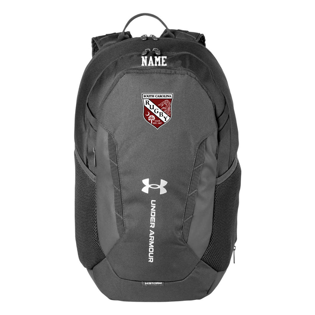 USC Rugby UA Hustle 6.0 Backpack Logowear University of So. Carolina Rugby