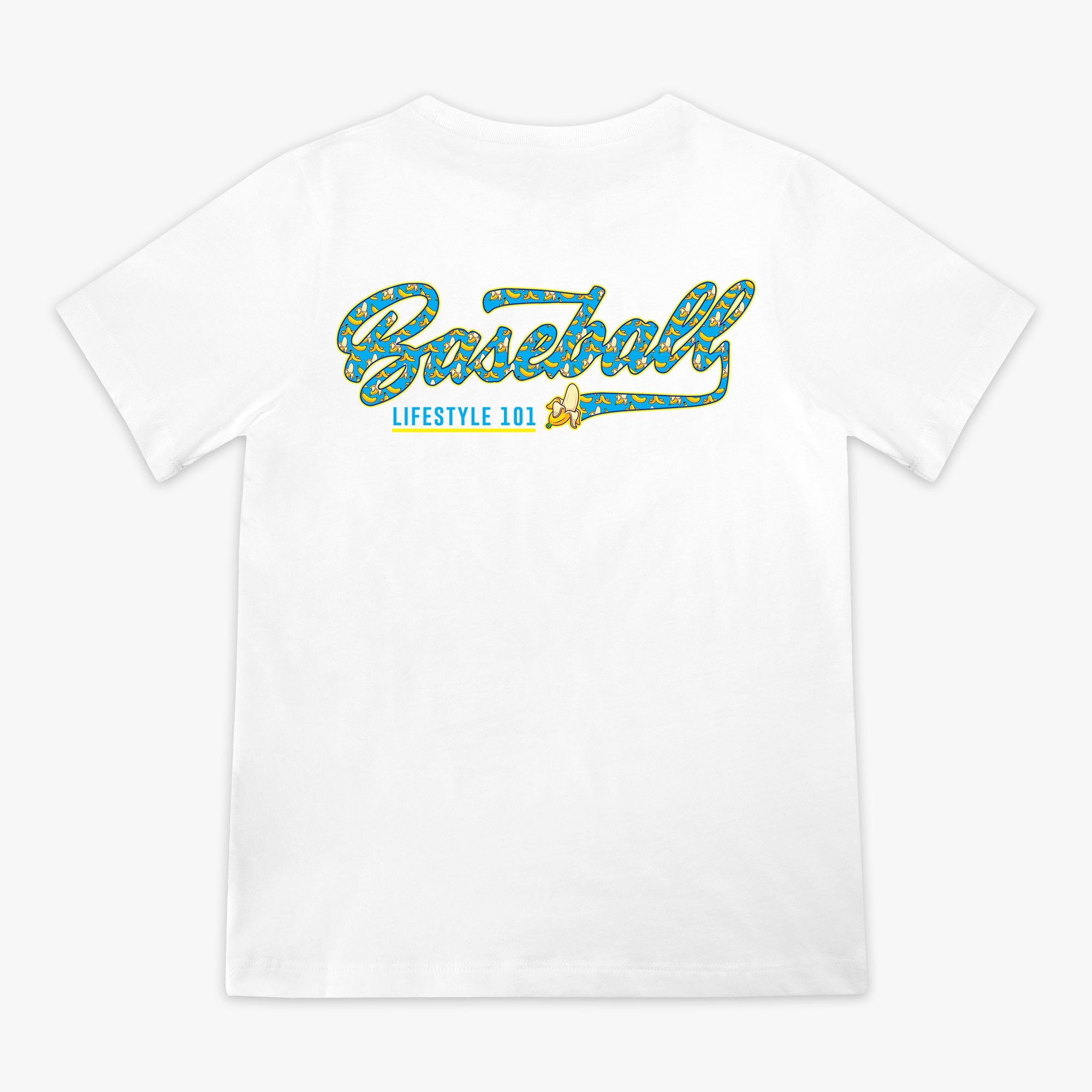Baseball 101 Youth Banana Tee Apparel Baseball Lifestyle 101 White Youth Small