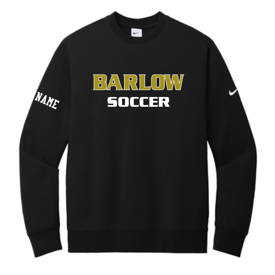 Barlow Boys Soccer Nike Crewneck Logowear Barlow Boys Soccer Black Adult XS 