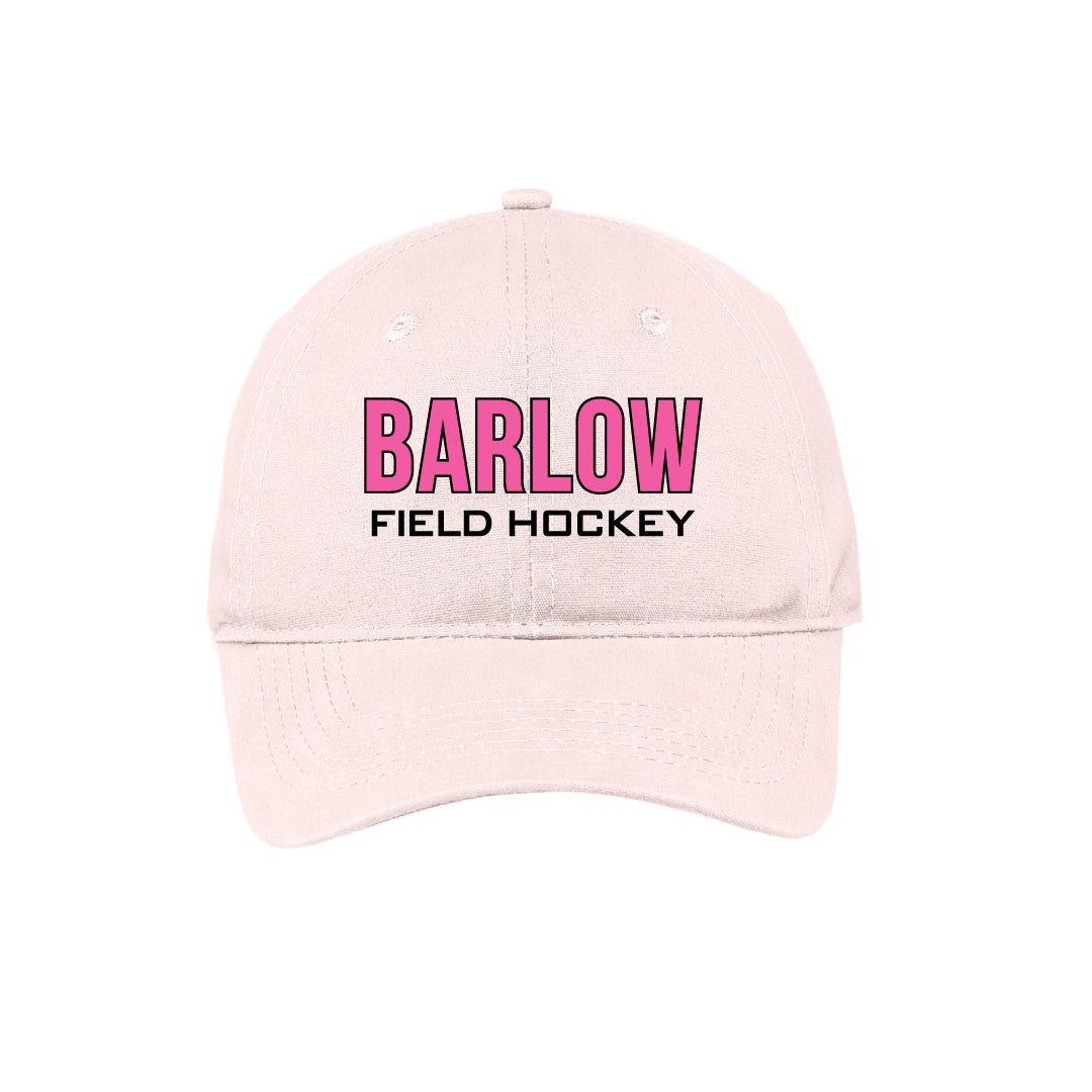 Barlow Field Hockey PINK Baseball Hat Logowear Barlow Field Hockey