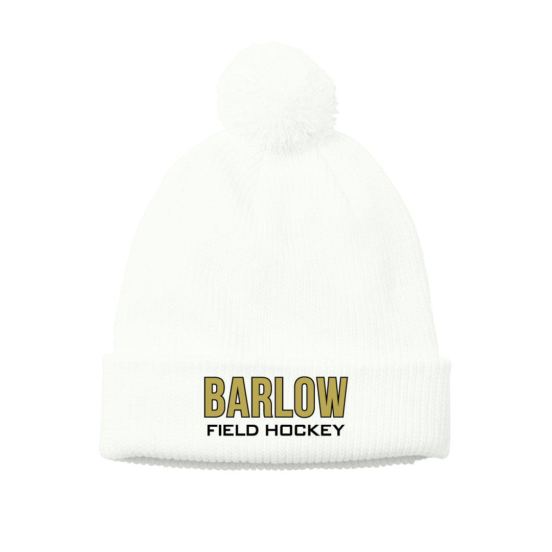 Barlow Field Hockey Fleece Pom Beanie Logowear Barlow Field Hockey Marshmallow