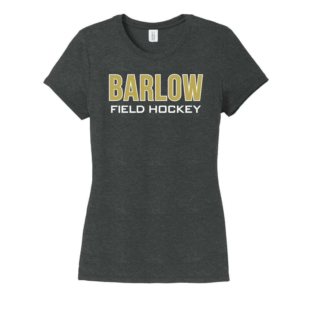 Barlow Field Hockey Tri Blend Tee Logowear Barlow Field Hockey Black Ladies XS