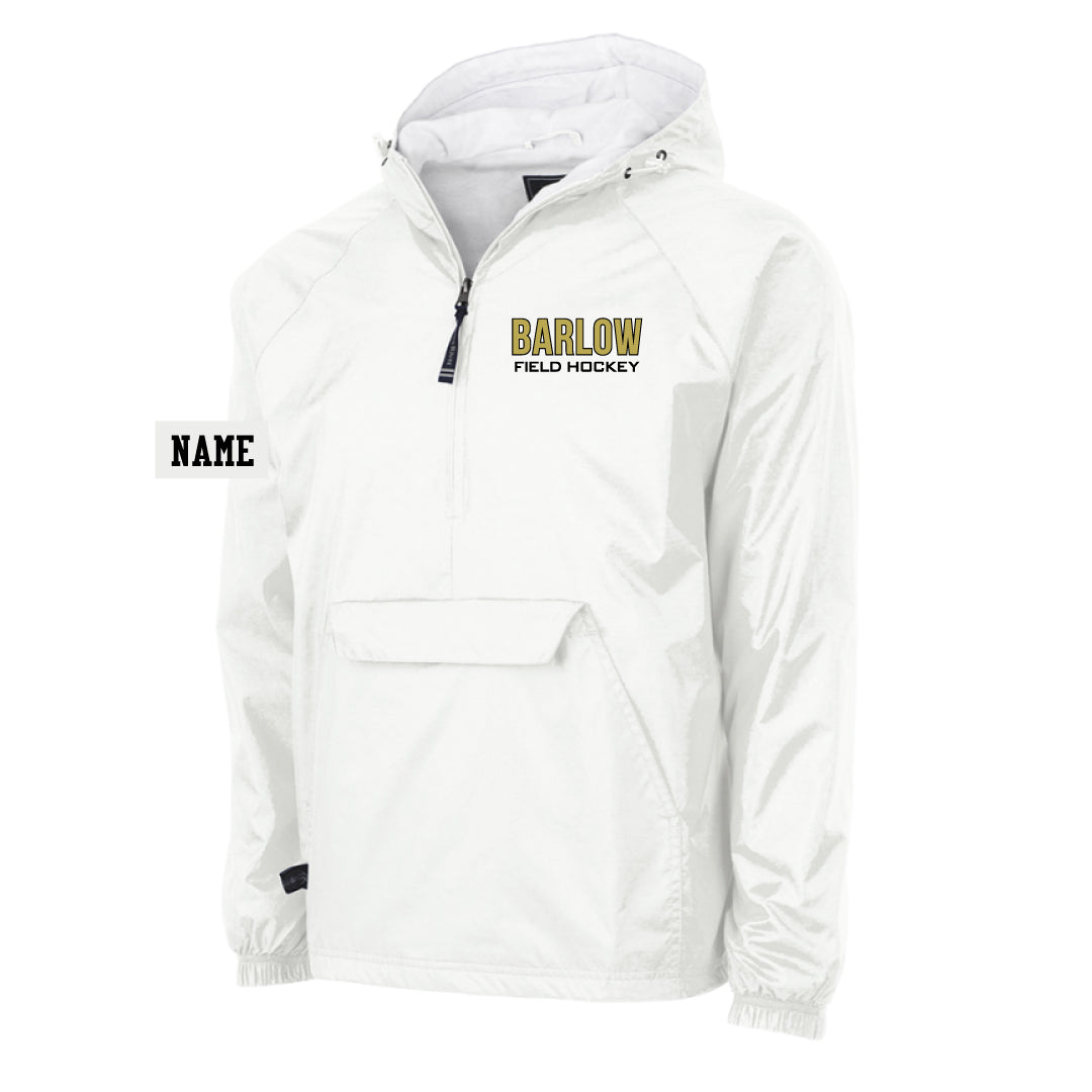 Barlow Field Hockey Hooded 1/4 Zip Wind Breaker Logowear Barlow Field Hockey White Adult S