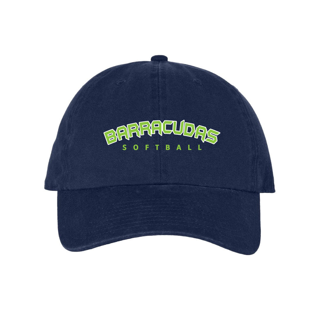 Barracudas Softball Hat Logowear Barracudas Wordmark  