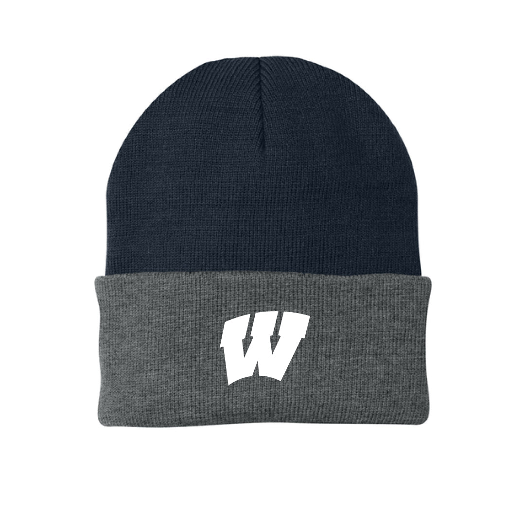 Westport Basketball Knit Beanie Logowear Westport Basketball Navy/Oxford