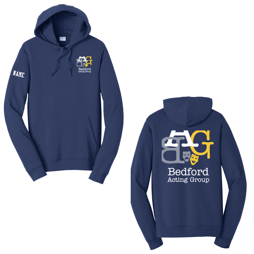 Bedford Acting Group Hoodie Logowear Bedford Acting Group Navy Adult XS