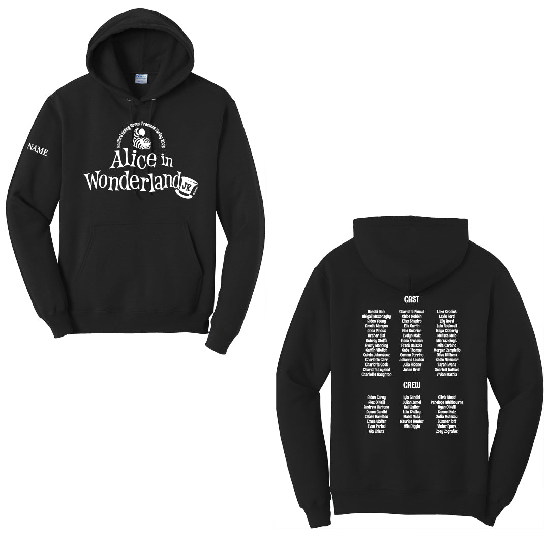 B.A.G Presents Alice In Wonderland Hooded Sweatshirt Logowear B.A.G Presents Alice In Wonderland Black Youth S