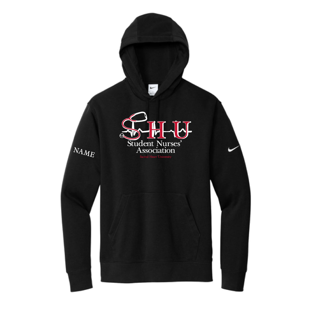 SHU SNA Nike Hooded Sweatshirt Logowear SHU Student Nurses' Association Black Adult XS