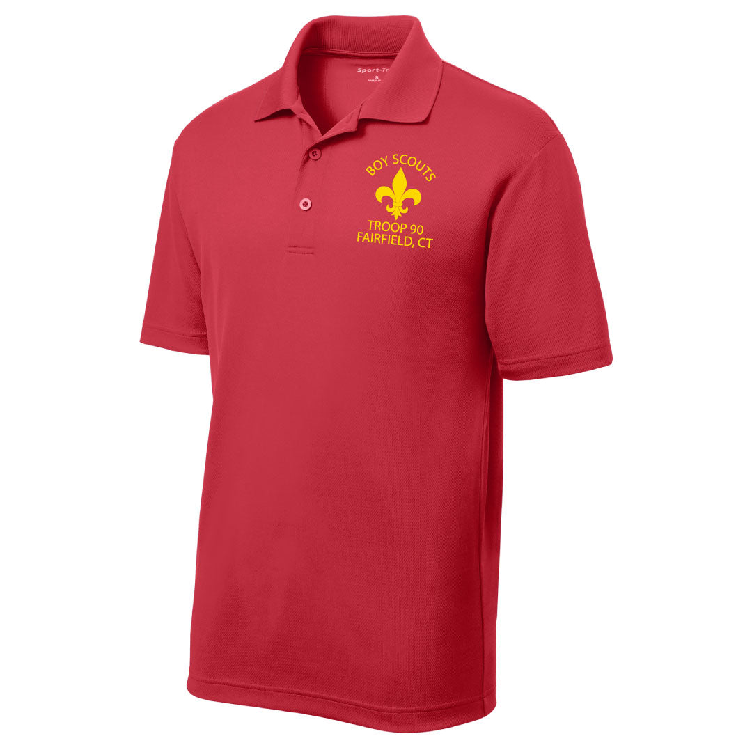 BSA Troop 90 Moisture-wicking Polo Logowear BSA Troop 90 Adult XS  
