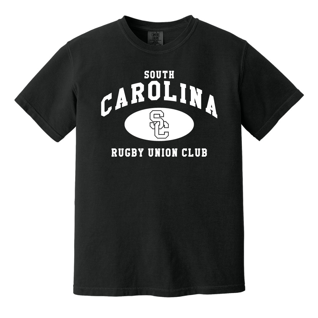 USC Rugby Union Comfort Colors Tee Logowear University of So. Carolina Rugby Black Mens S