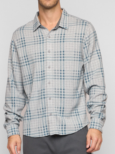 Fundamental Coast Men's Nazare Canyon Long Sleeve Apparel Fundamental Coast Pewter Small