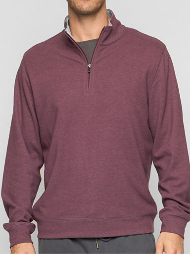 Fundamental Coast Men's Lido Quarter Zip Apparel Fundamental Coast Cabernet Small