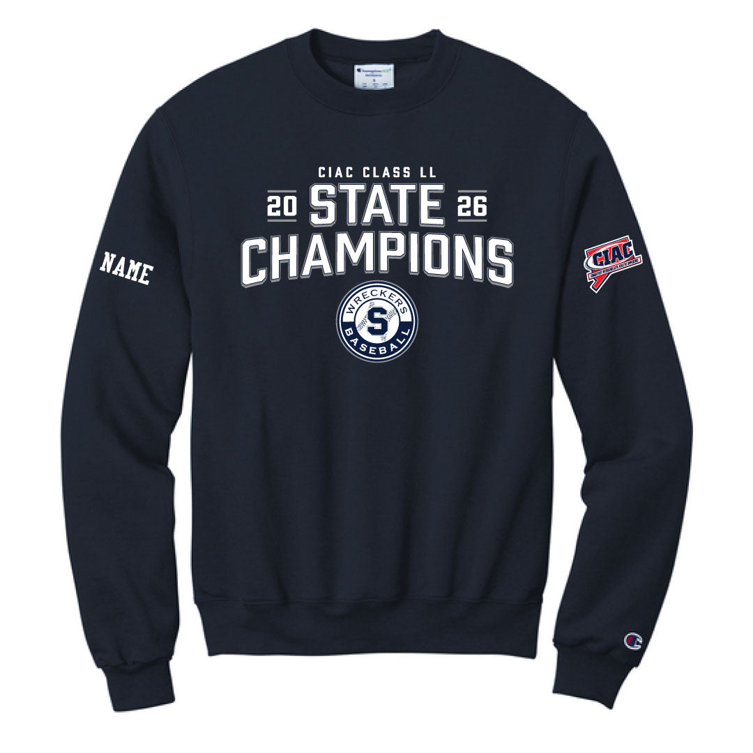 Staples Baseball Class LL State Champions Crewneck Sweatshirt