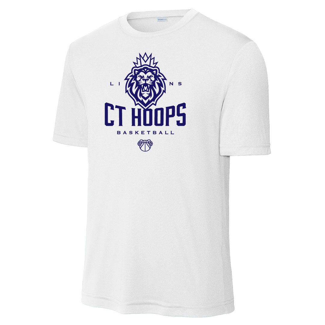 CT Hoops Basketball Performance  Tee Logowear CT Hoops Basketball White Youth S 