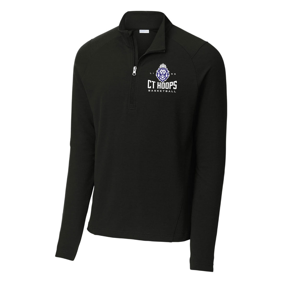 CT Hoops Basketball Performance 1/4 Zip Logowear CT Hoops Basketball Black Mens S
