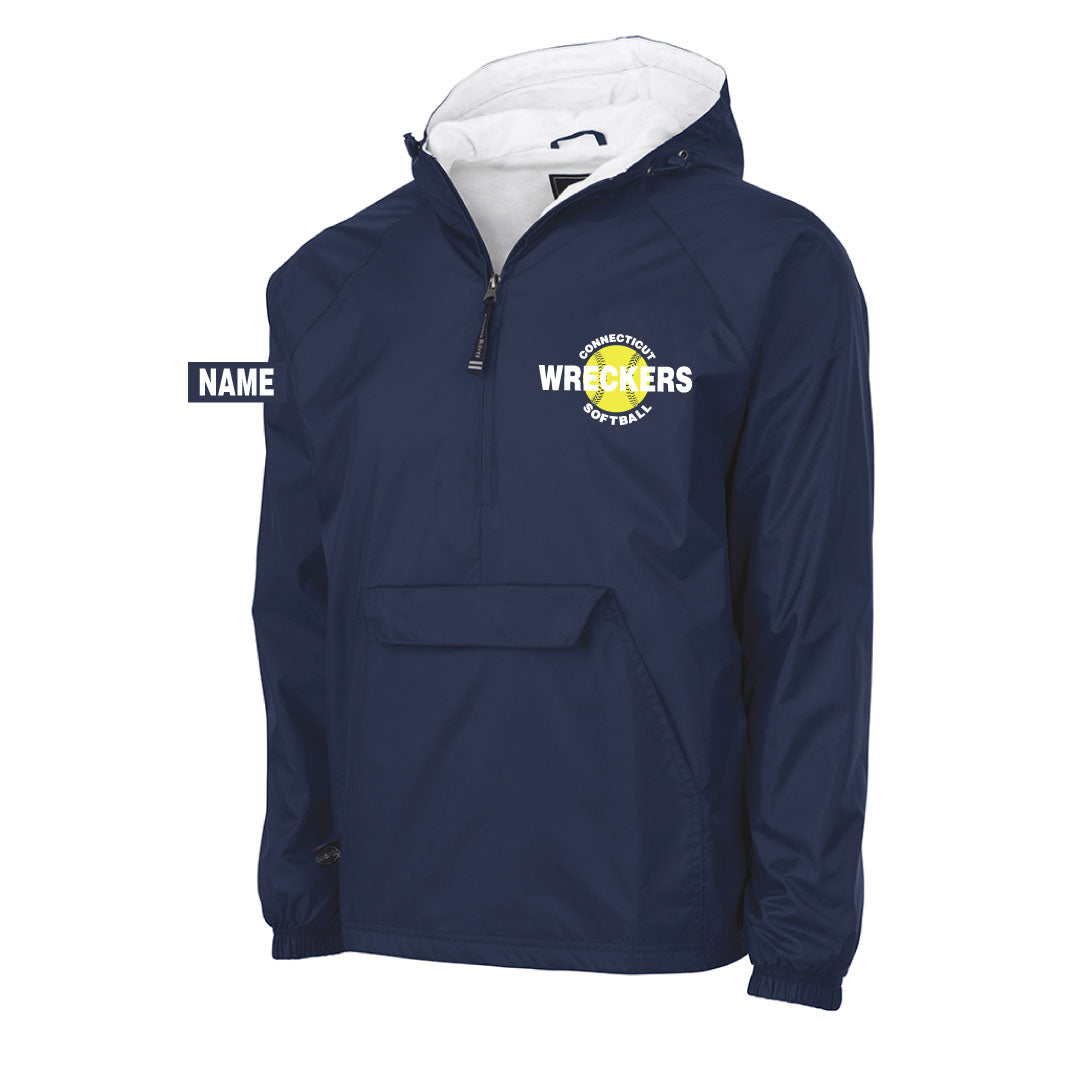 CT Wreckers Softball Hooded 1/4 Zip Wind Jacket