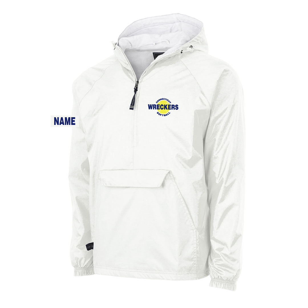 CT Wreckers Softball Hooded 1/4 Zip Wind Jacket