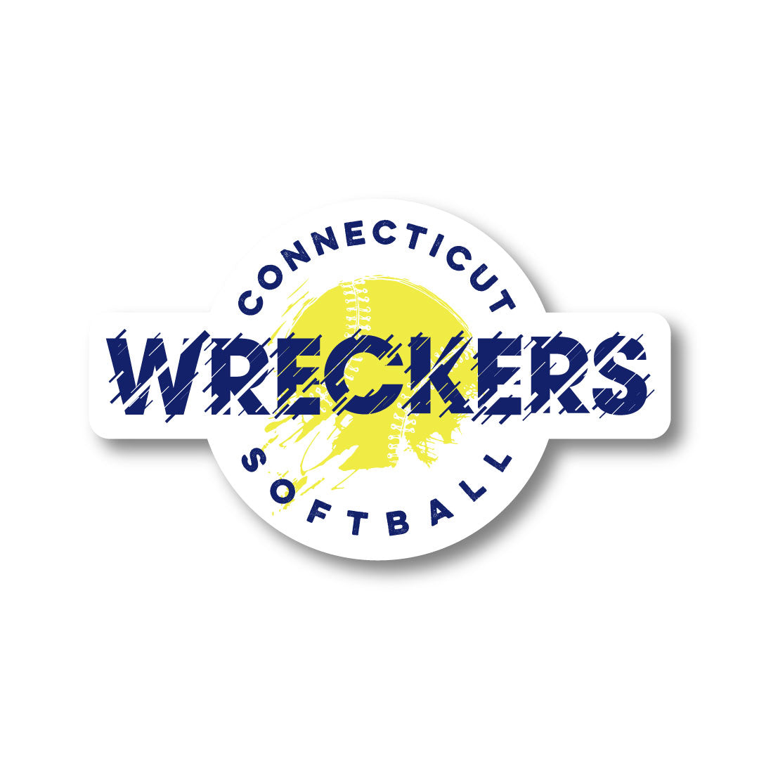 CT Wreckers Softball 4" Magnet Logowear CT Wreckers