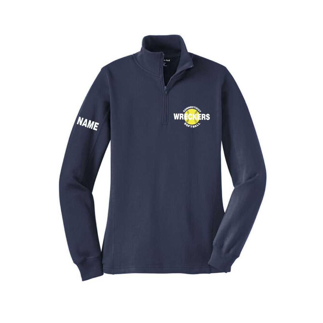 CT Wreckers Softball 1/4 Zip Sweatshirt