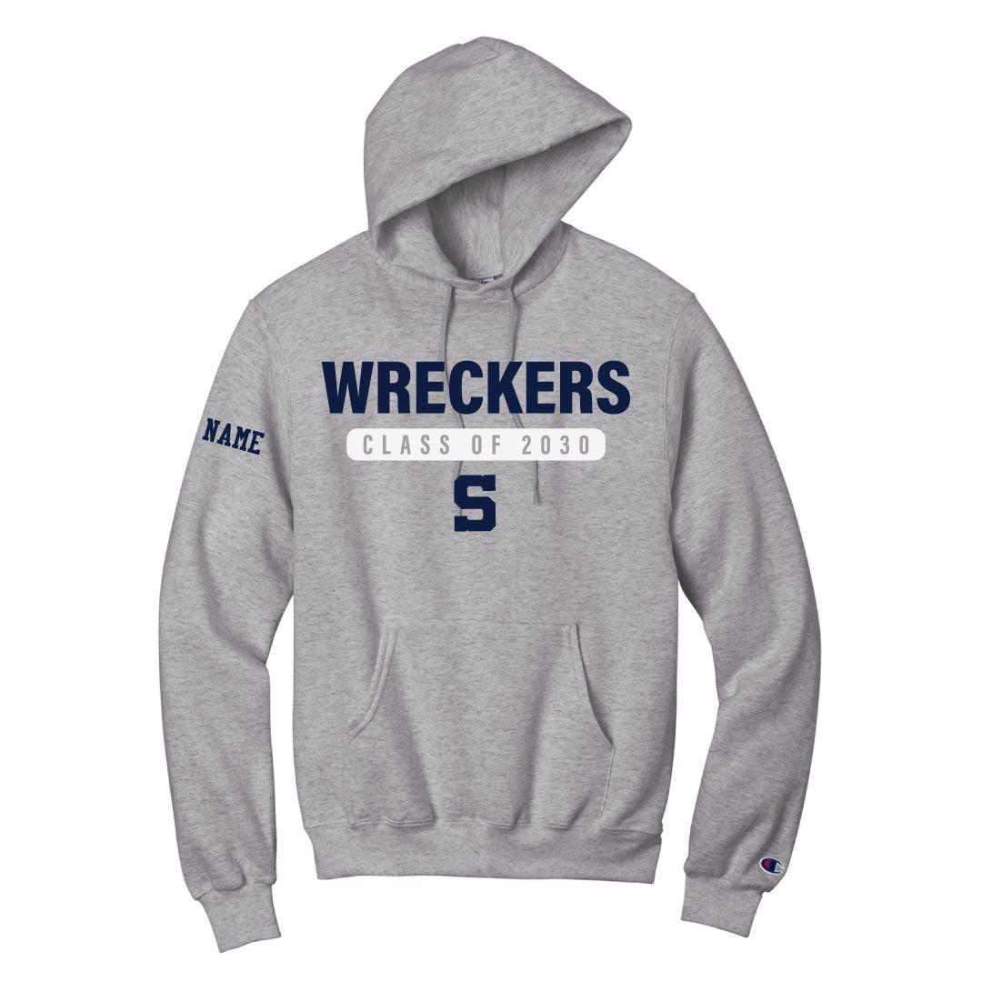 Staples Athletics Class of 2030 Champion Hoodie Logowear Staples Athletics Grey Adult S