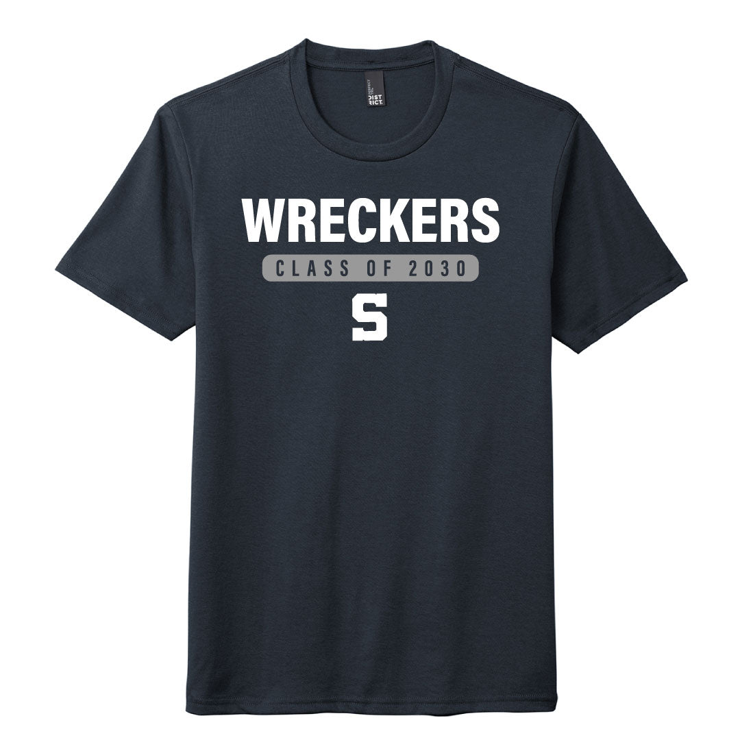 Staples Athletics Class of 2030 Cotton Blend Tee Logowear Staples Athletics Navy Adult XS