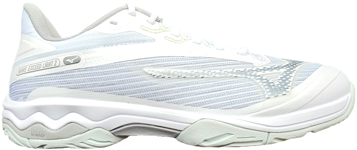 Mizuno Women's Exceed Light 2 AC Footwear Mizuno White/Metallic Grey-00MG 6 