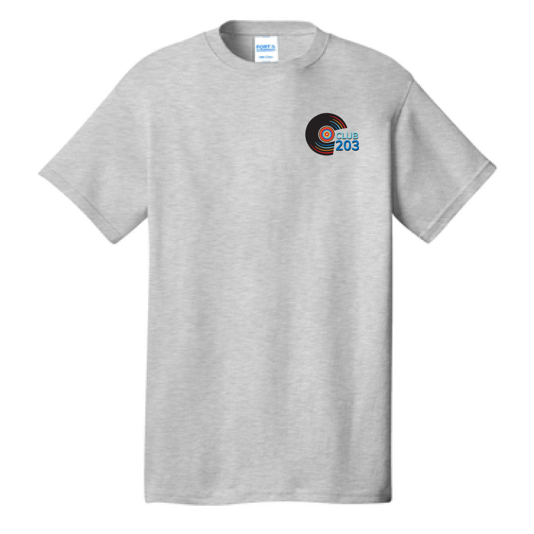 Club 203 Cotton Short Sleeve Logowear Club 203 Ash Adult S 